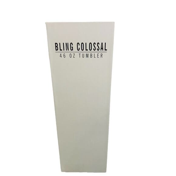 New Wake Forest 46 oz Tumbler WF Bling Colossal Black Rhinestones NCAA Straw NIB - Picture 9 of 13